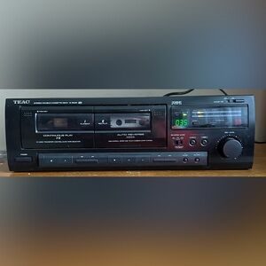 TEAC W-600R Dolby Auto Reverse Stereo Double Cassette Deck Recorder Player